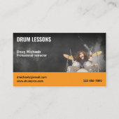 Drum Teacher | Lessons Visitenkarte (Vorderseite)