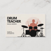 Drum Teacher Visitenkarte (Vorderseite)