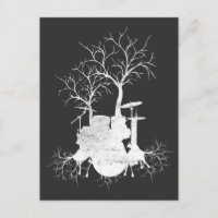 Drum Tree Nature Lover Drummer Art