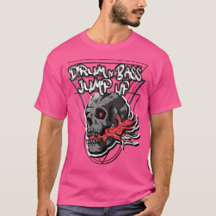 Drum und Bass Dnb springen DJ Skull Electric T-Shirt