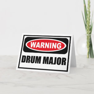 DRUM WICHTIGE Grußkarte warnen Karte