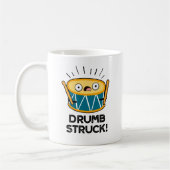 Drumb Struck Funny Drummer Drum Pub Kaffeetasse (Links)