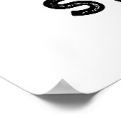 Drumb Struck Funny Drummer Drum Pub Poster (Ecke)