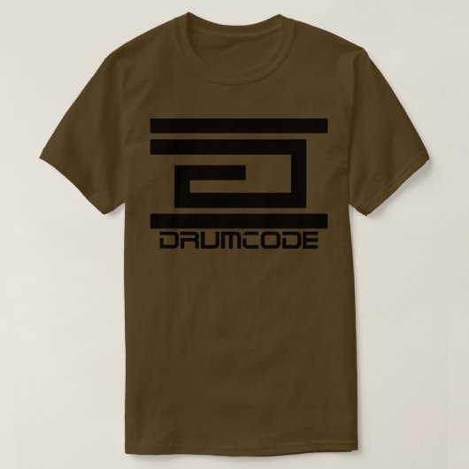 Drumcode Schwarze Vesion T-Shirt (Design vorne)