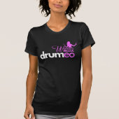 Drumeo Frauen auf dem Rand-Shirt - Rosa T-Shirt (Vorderseite)
