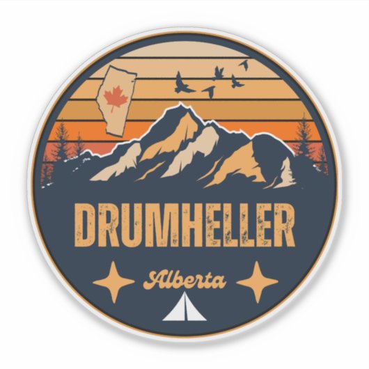 Drumheller, Alberta Aufkleber (Vorderseite)