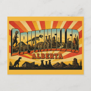 Drumheller Alberta Dinosaur-Hauptstadt Postkarte