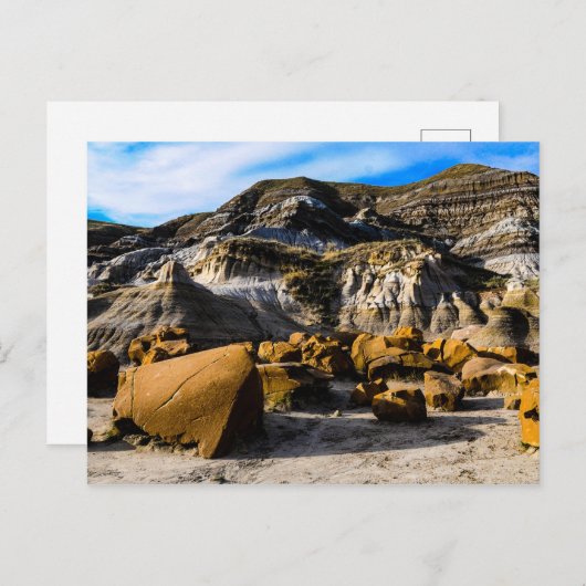 Drumheller Rocks Postkarte (Vorne/Hinten)