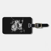 Drumkit Gepäckanhänger (Vorderseite horizontal)