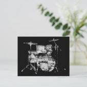 Drumkit Postkarte (Stehend Vorderseite)