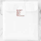 Drumline Definition Runder Aufkleber (Tasche)
