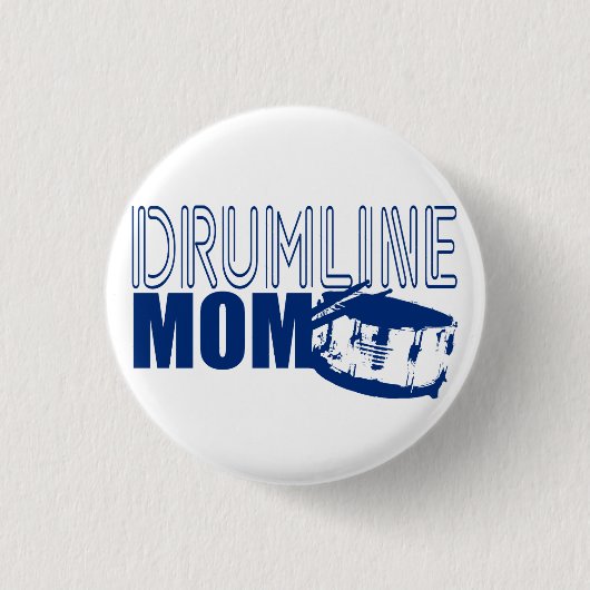Drumline Mama Blue Button (Vorderseite)