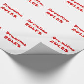 Drumline Regeln Geschenkpapier (Ecke)