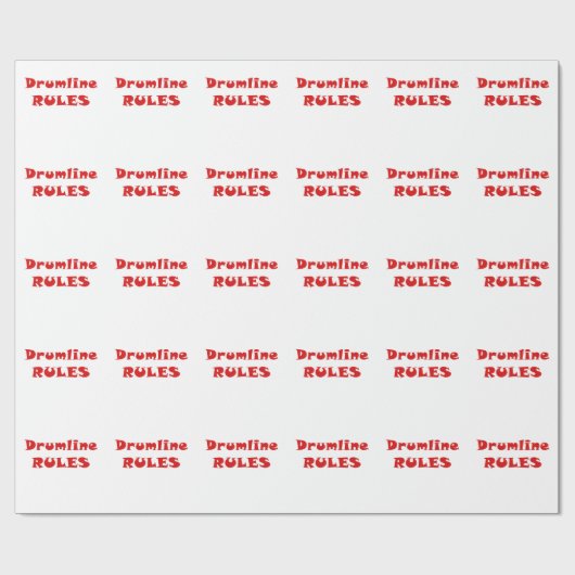 Drumline Regeln Geschenkpapier (Flach)