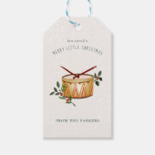 Drummer | 12 Weihnachtsfeiertag Geschenkanhänger (Vorderseite)