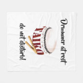 Drummer at rest do not disturb! fleecedecke (Vorderseite (Horizontal))