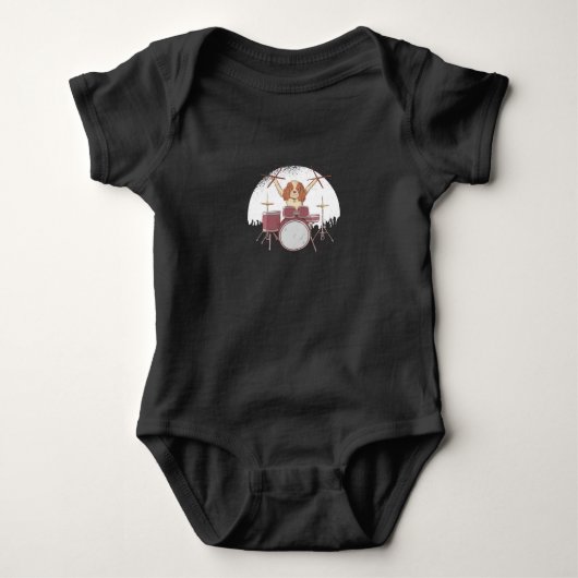 Drummer Baby Strampler (Vorderseite)