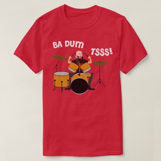 Drummer Badumtss T-Shirt (Design vorne)