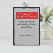 DRUMMER Bar Mitzvah Einladungs-Party-Karte Einladung (Stehend Vorderseite)