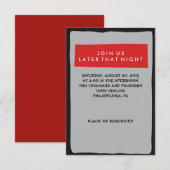 DRUMMER Bar Mitzvah Einladungs-Party-Karte Einladung (Vorne/Hinten)