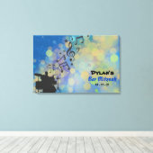 DRUMMER Bar Mitzvah-Signieren auf Speicherkarte Leinwanddruck (Insitu (Holzboden))