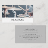Drummer, Beruflicher Musiker Visitenkarte (Vorne/Hinten)