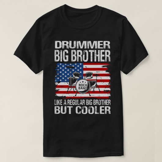 Drummer BIG BRUDER wie ein normaler BIG BRUDER T-Shirt (Design vorne)