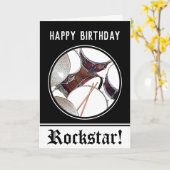 Drummer Birthday Drum Rockstar Musician Drumming Karte (Gelbe Blume)