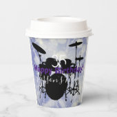 Drummer Birthday Paper Cups HAMbWG Pappbecher (Rückseite)