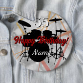 Drummer Birthday Thema Button HAMbWG (Beispiel)