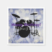 Drummer Birthday Theme Napkin HAMbWG Serviette (Vorderseite)