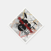 Drummer Birthday Theme Napkin HAMbWG Serviette (Ecke)
