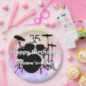 Drummer Birthday Themenpapier Teller HAMbWG (Party)