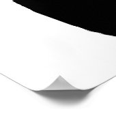 Drummer bleibt in Luft-Schatten-realen Trommeln Poster (Ecke)