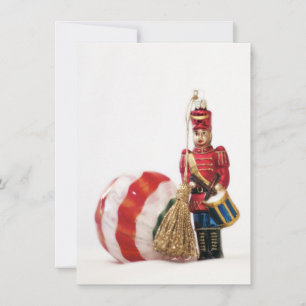 Drummer Boy and Christmas Ball Feiertagskarte