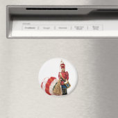 Drummer Boy and Christmas Ball Magnet (In Situ (Geschirrspüler))