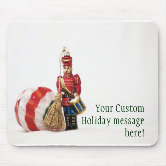 Drummer Boy and Christmas Ball Mousepad (Vorne)
