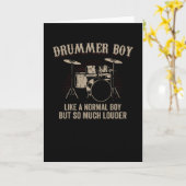 Drummer Boy | Drums Drummer Gift Karte (Gelbe Blume)