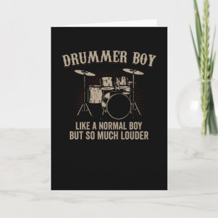Drummer Boy   Drums Drummer Gift Karte