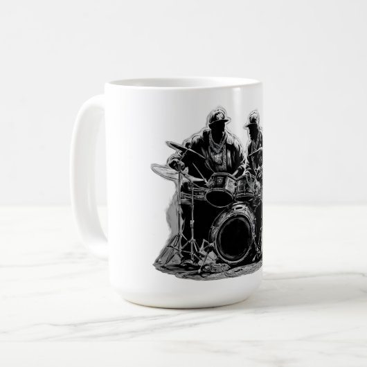 Drummer Boy Kaffeetasse (Vorderseite Links)
