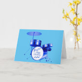 Drummer Boy Karte (Gelbe Blume)