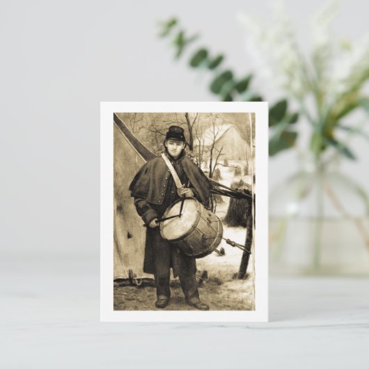 Drummer Boy Postkarte (Stehend Vorderseite)