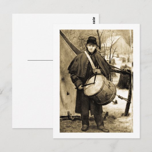 Drummer Boy Postkarte (Vorne/Hinten)