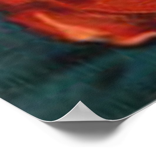 Drummer Boy Star Red White Blue Poster (Ecke)