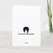 Drummer Bunny Oaster Card Feiertagskarte (Rückseite)