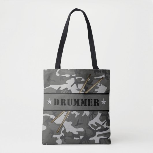 DRUMMER Camouflage Drumsticks Rocker Drum Drumming Tasche (Vorderseite)