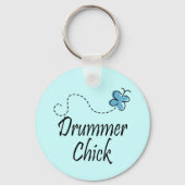 Drummer Chick Schlüsselanhänger (Vorderseite)