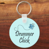 Drummer Chick Schlüsselanhänger (Vorderseite)