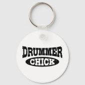 Drummer Chick Schlüsselanhänger (Vorderseite)