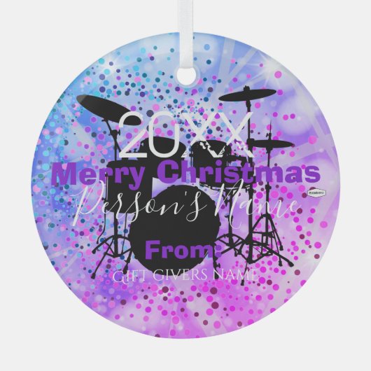 Drummer Christmas Ornament HAMbWG (Vorderseite)